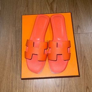 Hermes Oran Orange Epsom Sandal